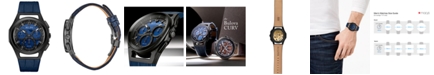 Bulova Men's Progressive Sport Blue Leather Strap Watch 44mm